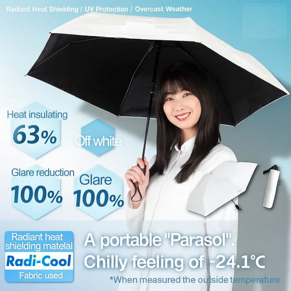 Folding Umbrella High Heat Shielding Sunshade Umbrella Radi-Cool Material Used