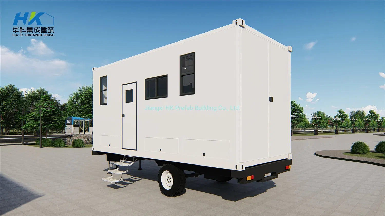 Good Quality Movable Prefab Fiber Glass Carvan /Trailer Tiny House.