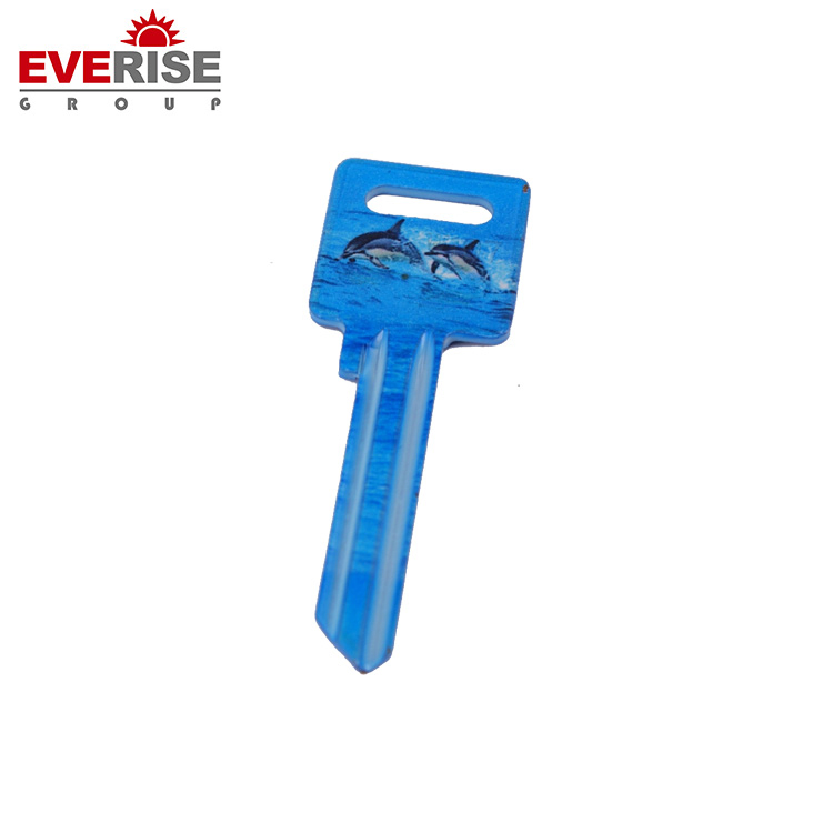 Customized Universal Key Blank Key Uncut Colored Titanium Plated Mixed Set for Residential House Door Keys