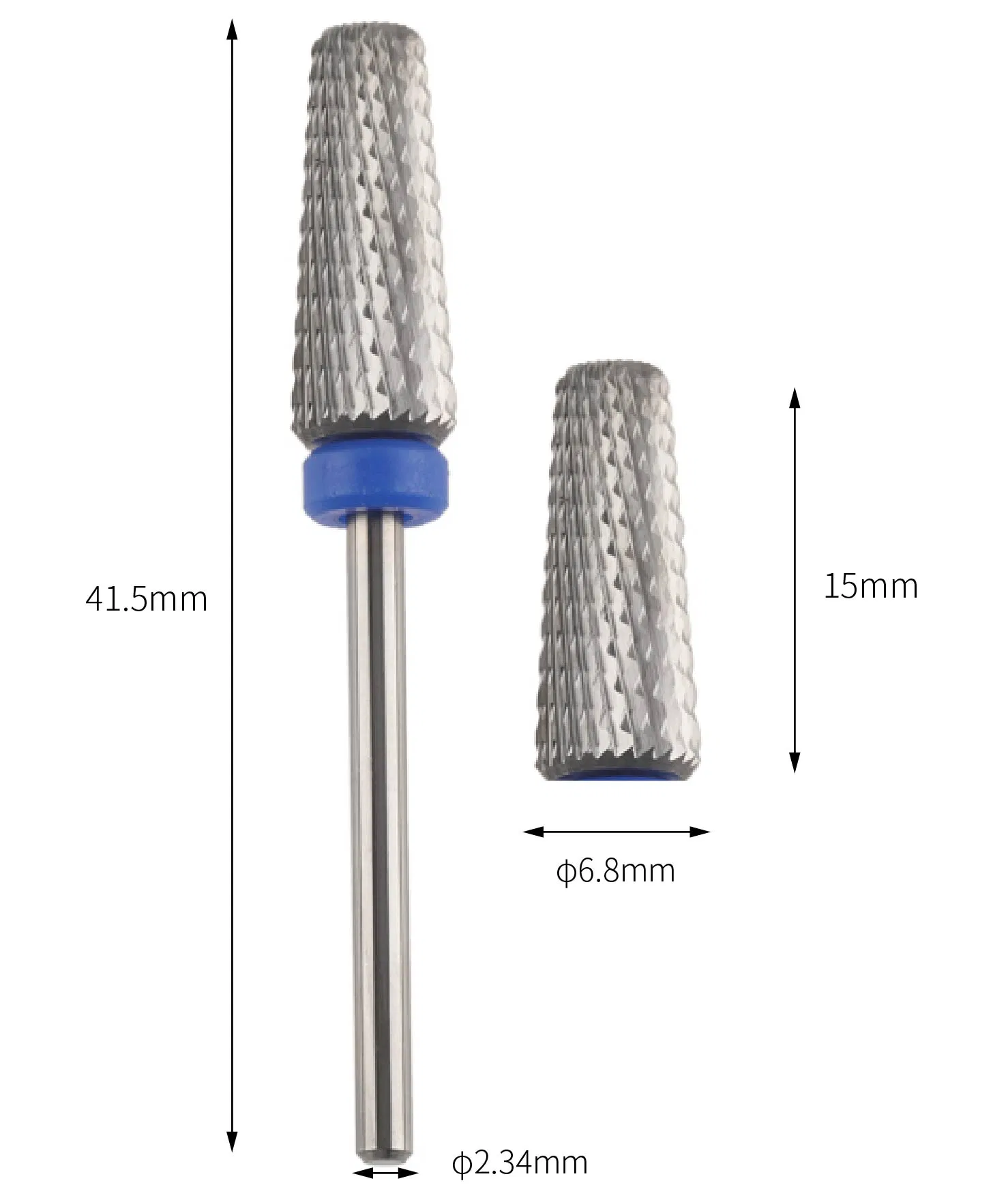 Dust Proof Taper Barrel Tungsten Carbide Nail Drill Bit