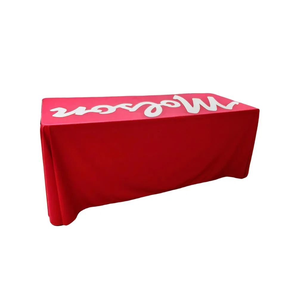 Custom Design Indoor and Outdoor Promotional Rectangle Table Cover Stretch Table Cloth with Your Logo