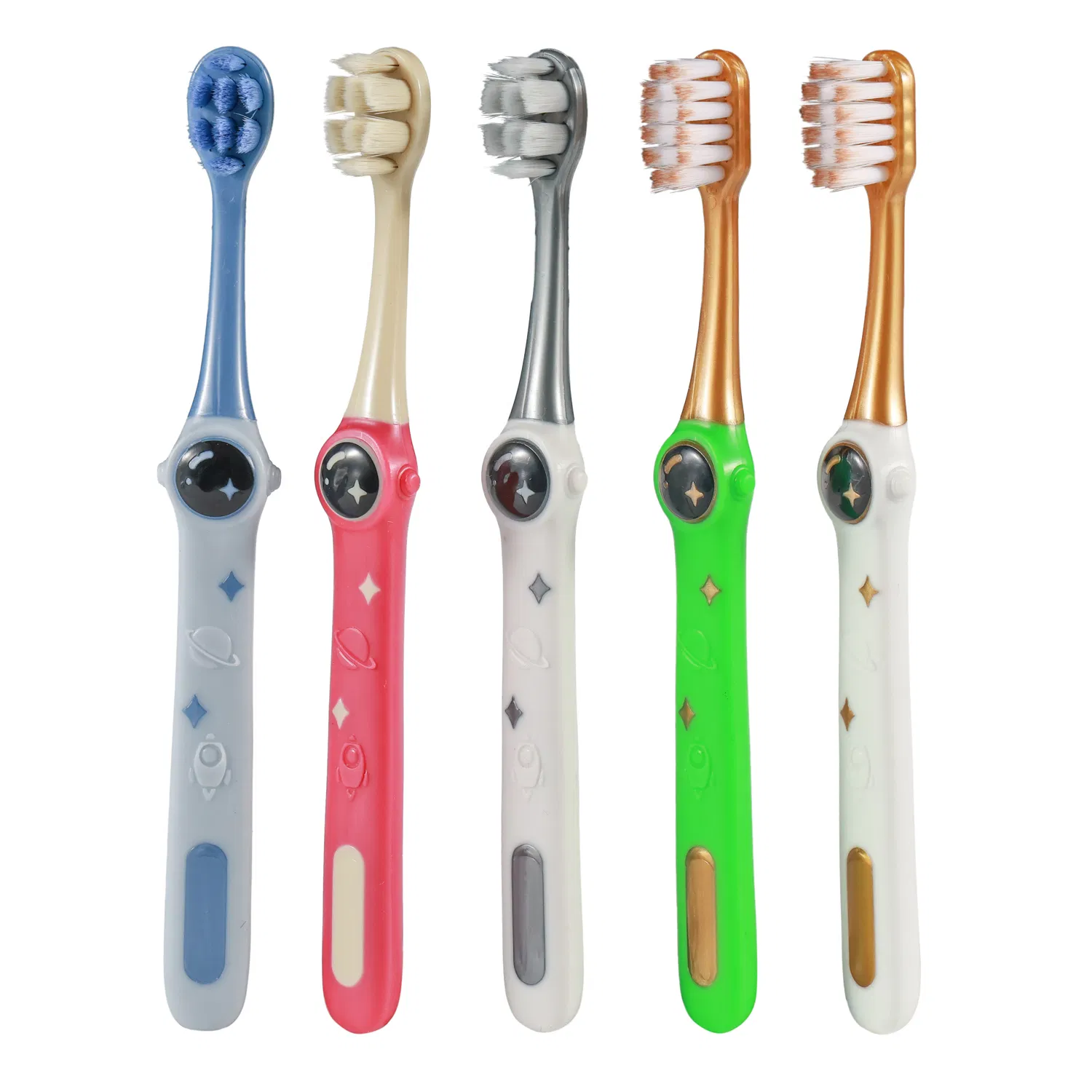Soft Bristles Cartoon DuPont Tynex Bristles TPE Kids Child Toothbrush