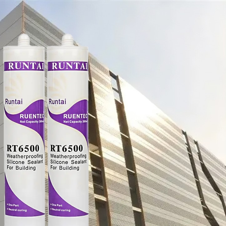 Neutral RTV Silicone Glue 600ml Sausage Package Adhesive Silicone Sealant for Curtain Wall From Construction Adhesive
