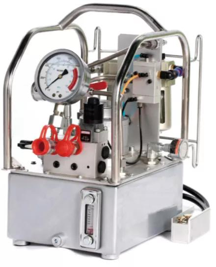 Пневматический гидравлический насос 3-х скоростной для гайковерта