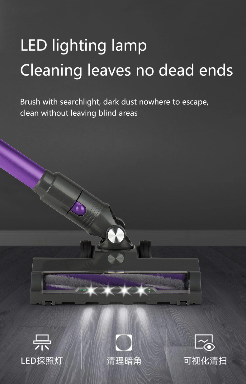 Stick Vacuum Cleaner Strong Suction Hard Floor Sweeping Self Cleaning