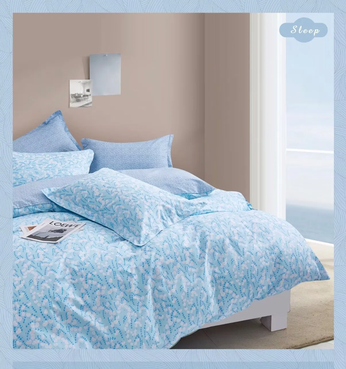 Luxurious Breathable Cotton Printed Bed Sheet Set for Comfort
