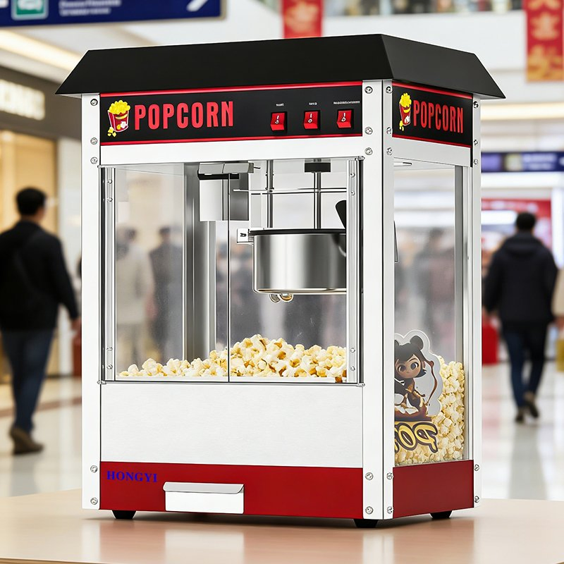 Mini Popcorn Machine Tabletop Electric Popcorn Maker for Home Party