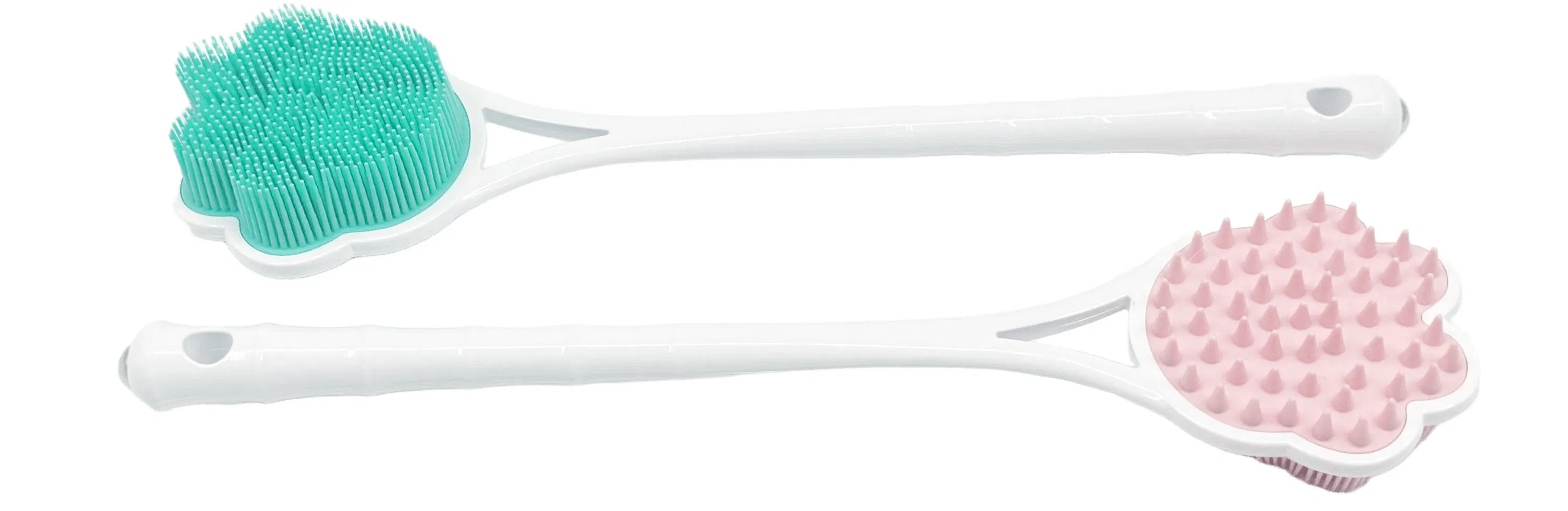 Silicone Anti-Slip Long Handle Body Brush Suitable for Wet and Dry Brushing at Home Brush