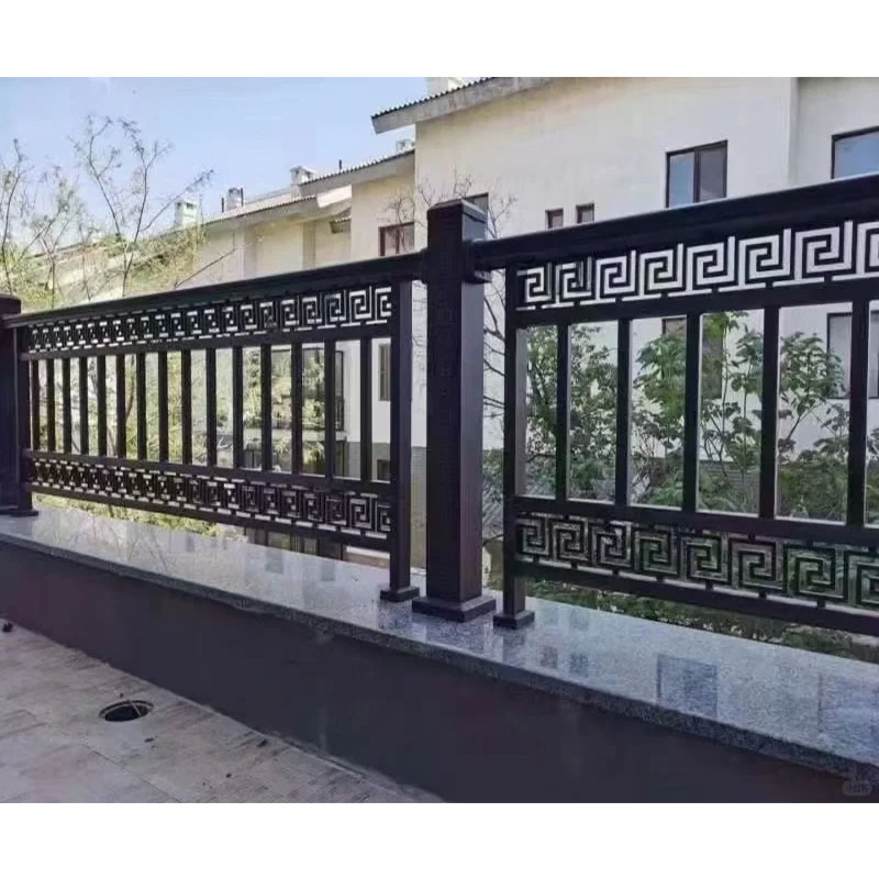 Modern Black Aluminum Fence Aluminium Privacy Fence for Home Garden