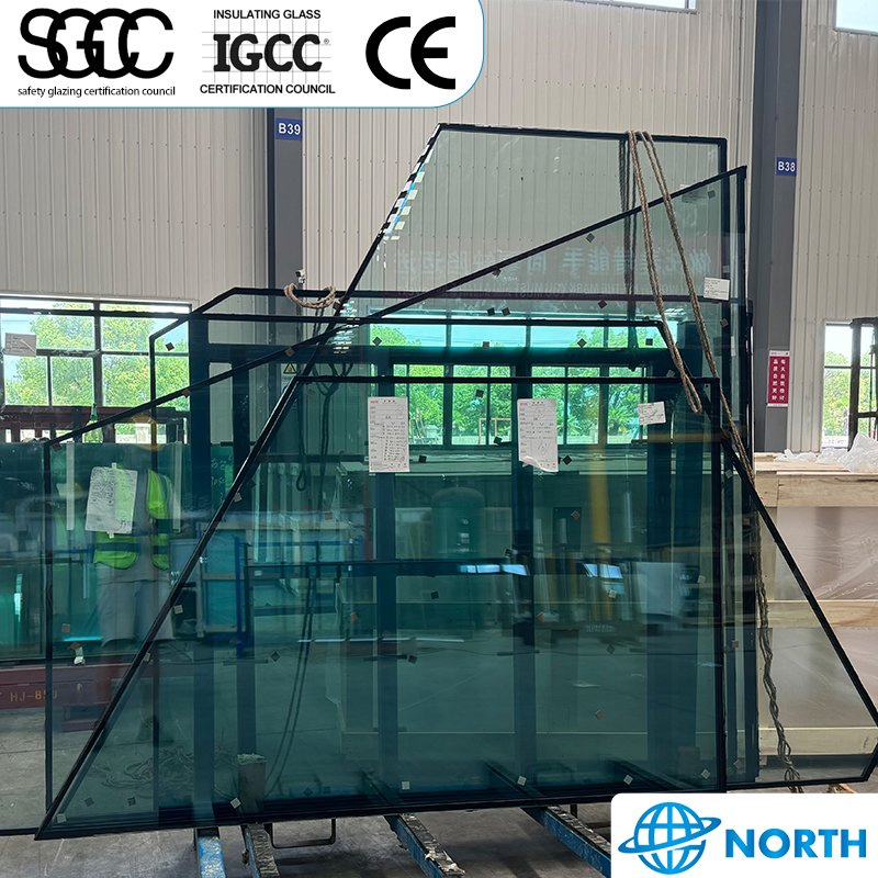Wholesale Window Low E Double Wall Laminated 1 Inch Tempered Curved Double Vacuum Insulated Glass