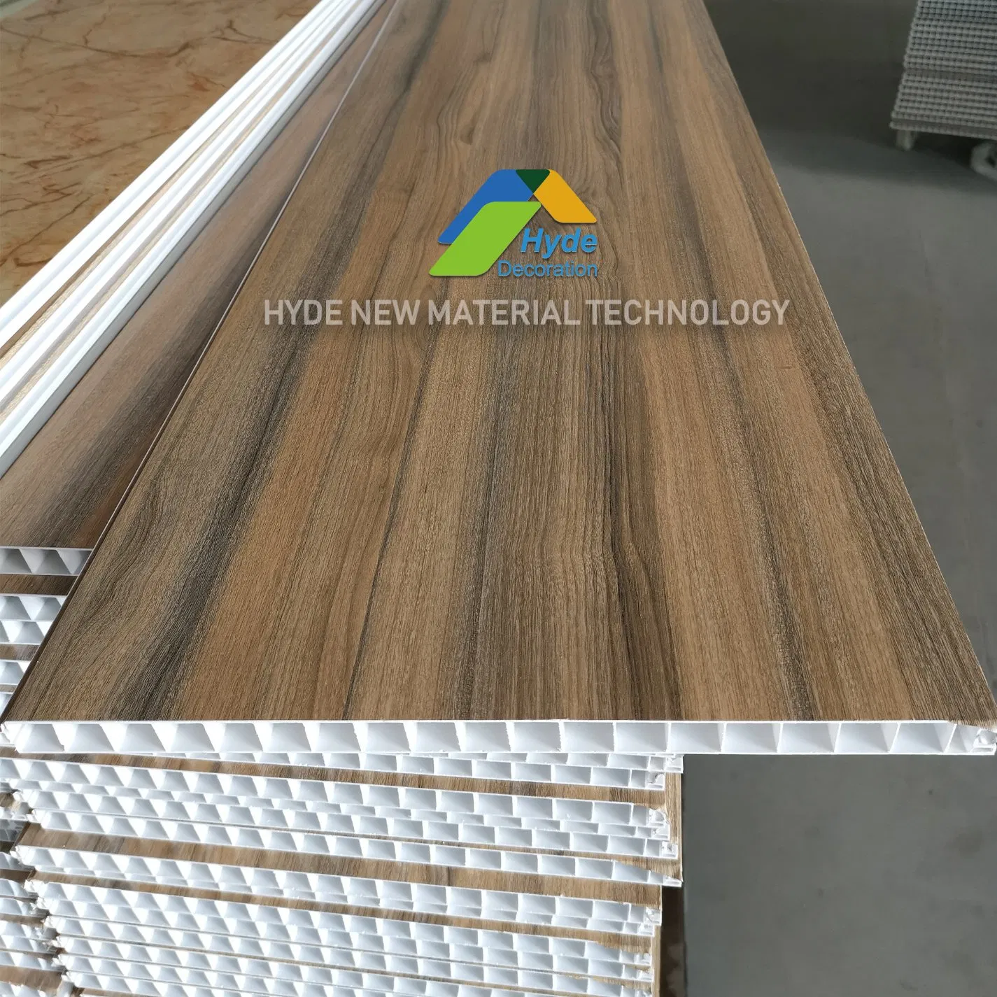 New Product Indoor High Density Click-Lock Easy Quick Installation PVC Panel Fire Resistant Partition Board