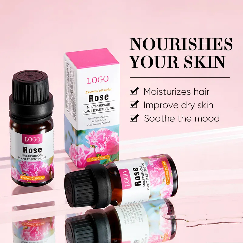 Ditong Rose Moisturizing Nourishing Soothing Face Body Skin Care Massage Oil