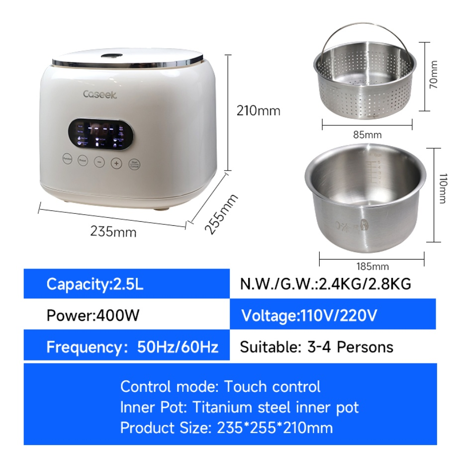 All-in-One Duable Reliable Kitchen Pot Rice Cooker for Boiling Large Soups