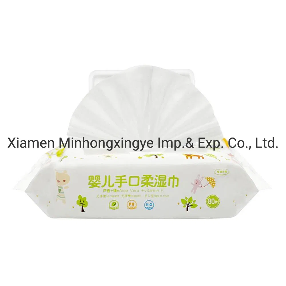 Treasure High Density Spunlaced Non Woven Aloe Vera Extract Alcohol Free No Cit Mit Baby Wipes Organic