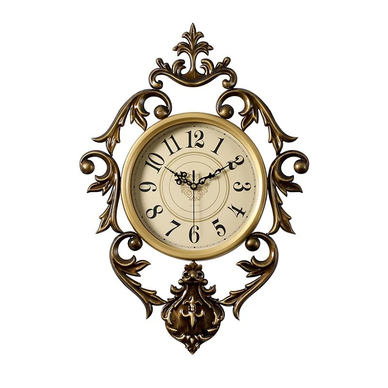 Iris Retro Carving Wall Clock Royal Classical Eye of God Wall Decoration