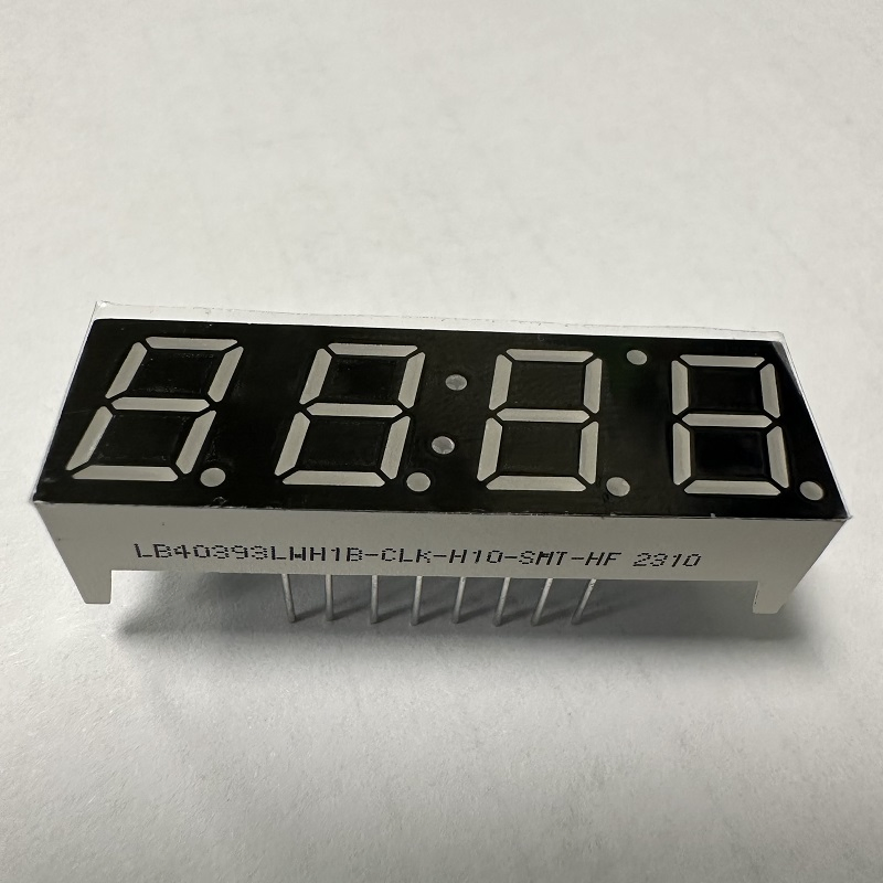 7 Segment LED Clock Display 0.39inch 4 Digit White for Air Fryer