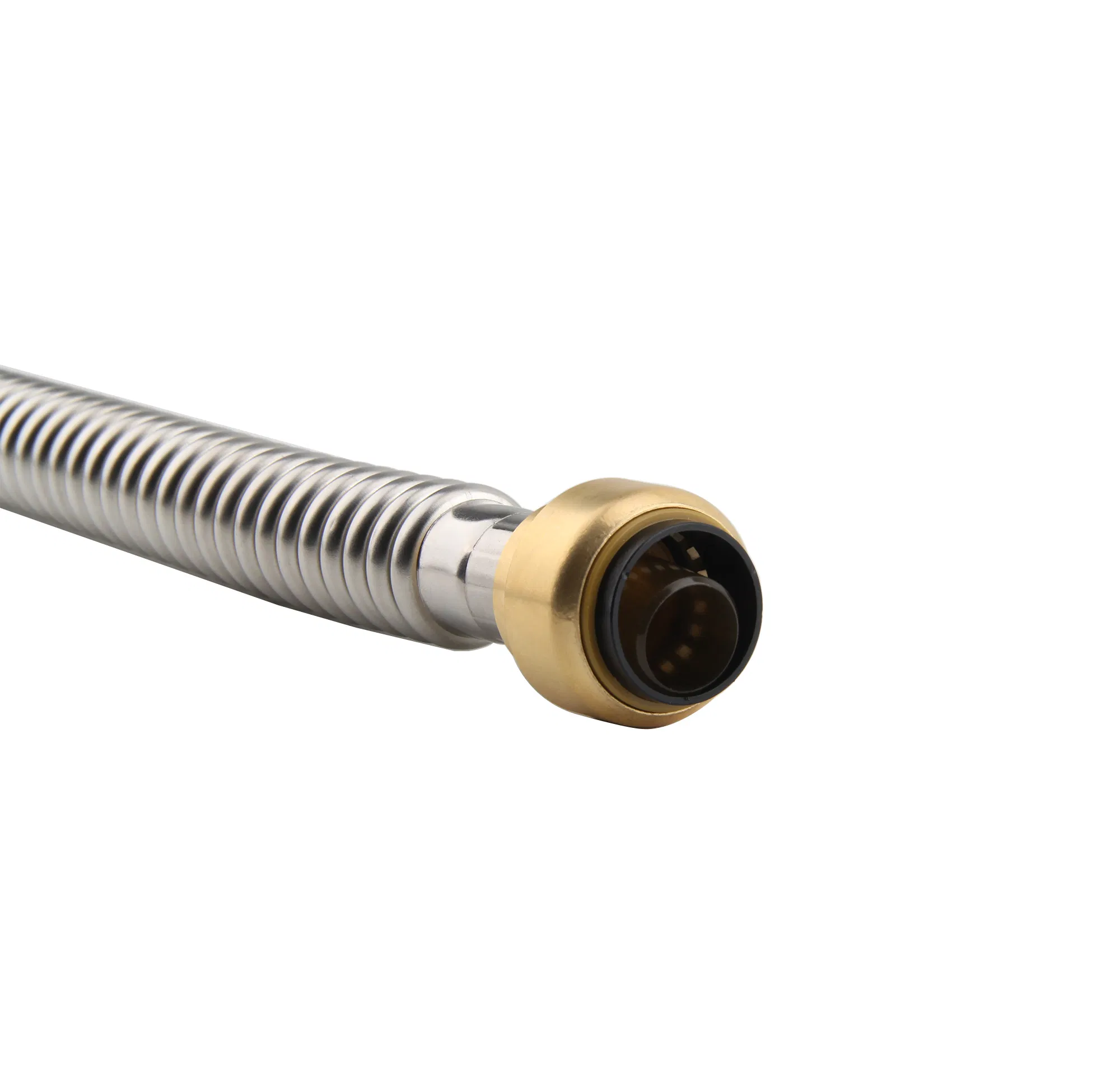 3/4"Push-Fit X 3/4"Fip Stainless Steel Corrugated Flexible Water Heater Connector