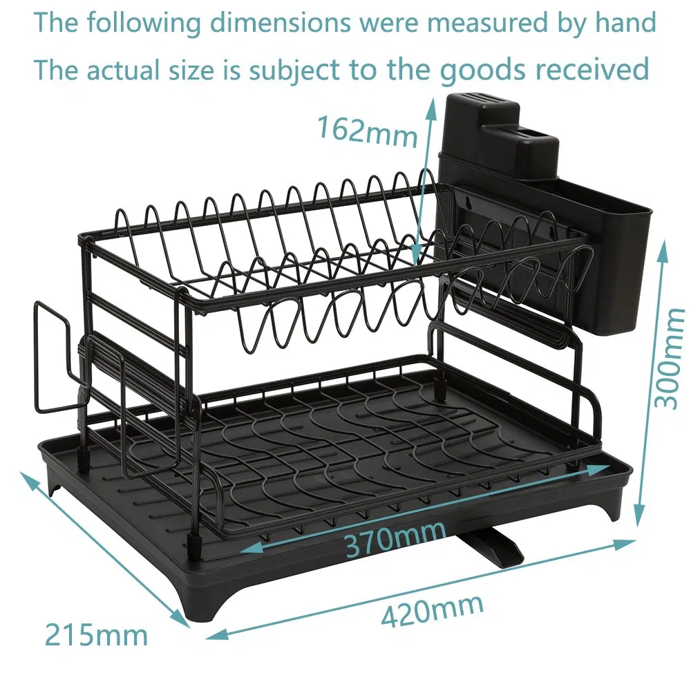 Двухъярусная сушилка для посуды над раковиной