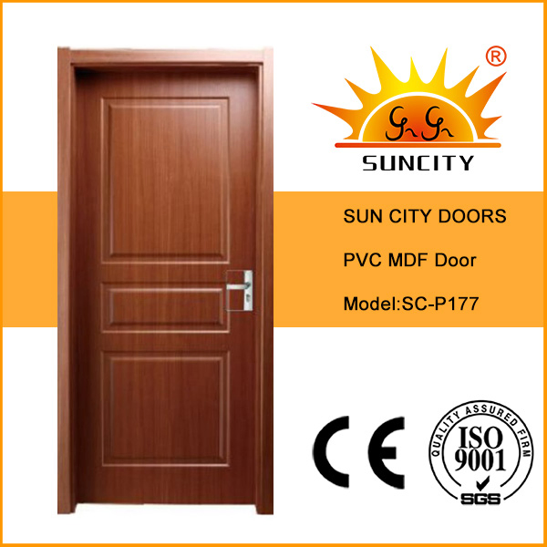 Modern PVC Interior Room Wood Door Panel