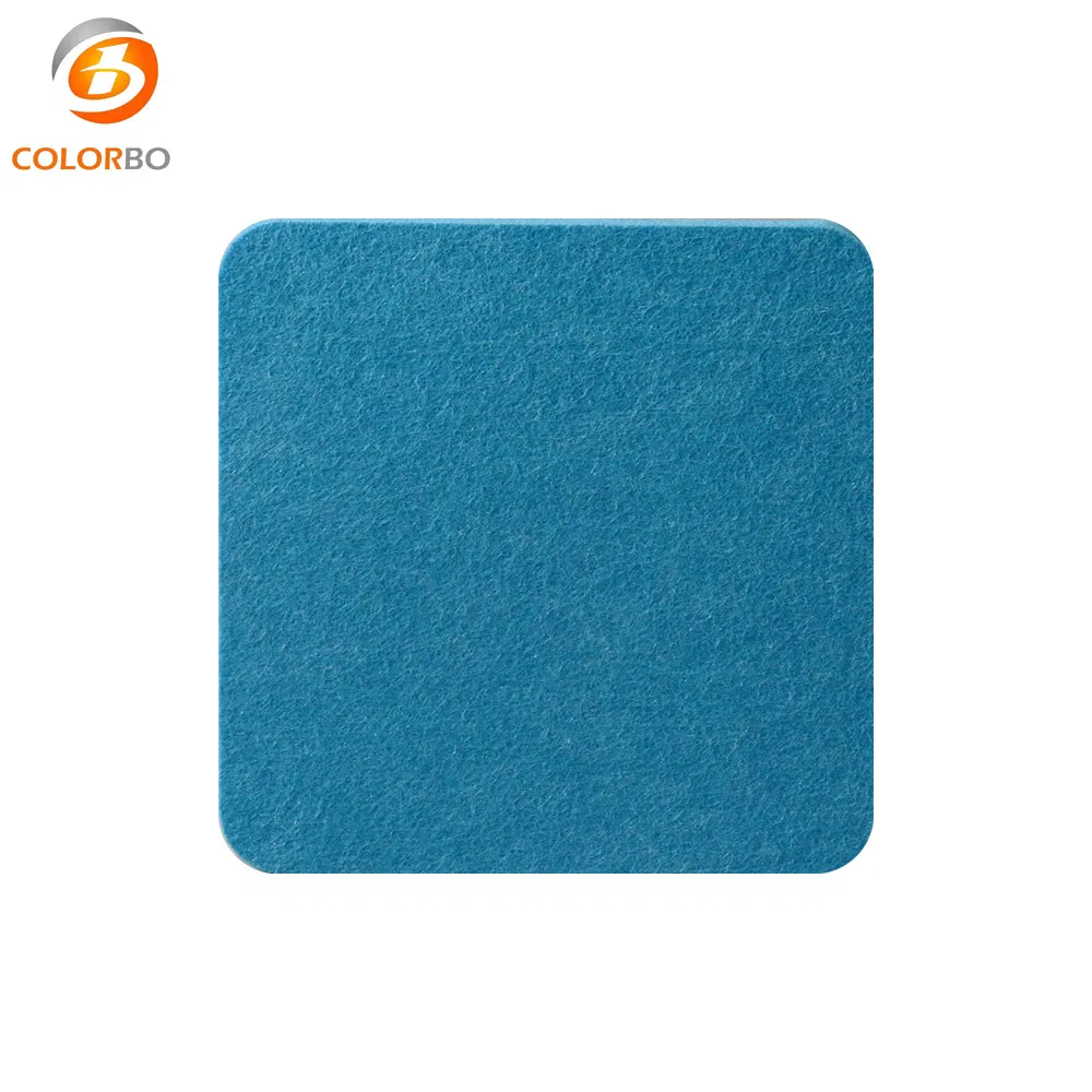 Sound Absorption Materials CBA24 Sky Blue 9MM Polytester Fiber Panel