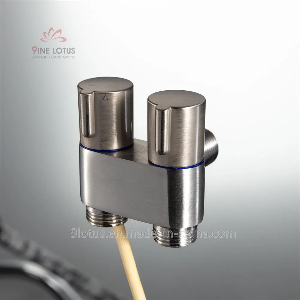 High-Pressure Brass Faucet Angle Valve Gun Gray Toilet