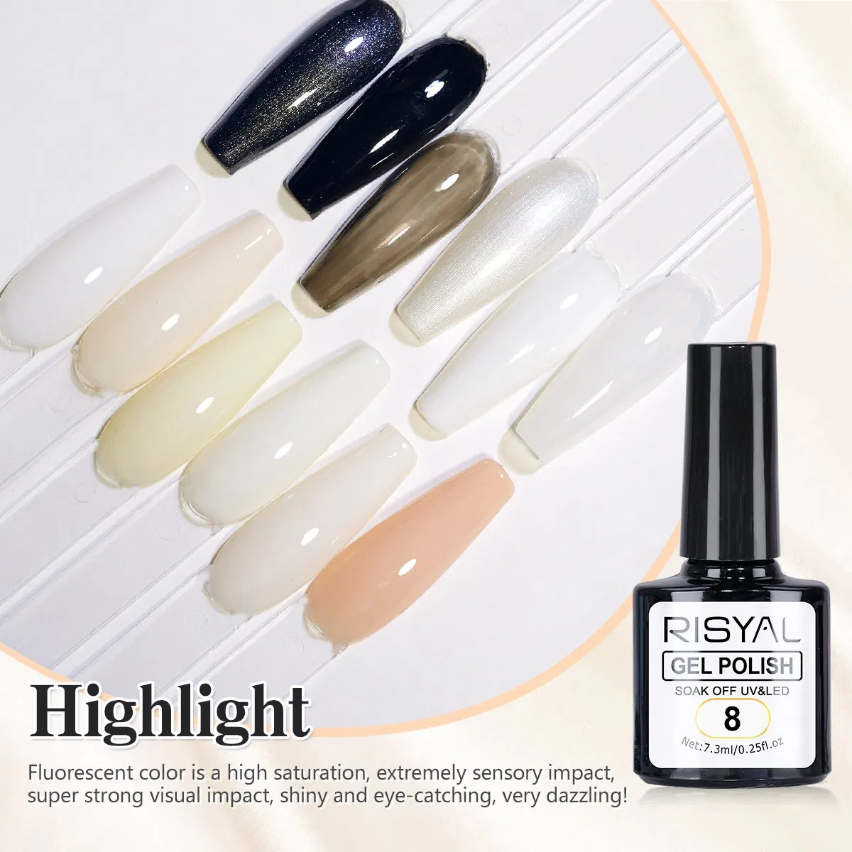 8ml Solid Jelly Gel Nail Polish - 16 Colors Semi-Transparent Sheer Nail Color Gel for Gradient & Layered Nail Art