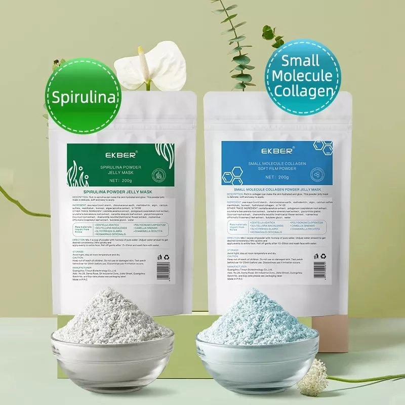 Top Sale Face Care Anti Wrinkles Firming Hydro Jelly Sleep Effective Replenish 200g Spirulina Small Molecule Collagen Powder Jelly Mask