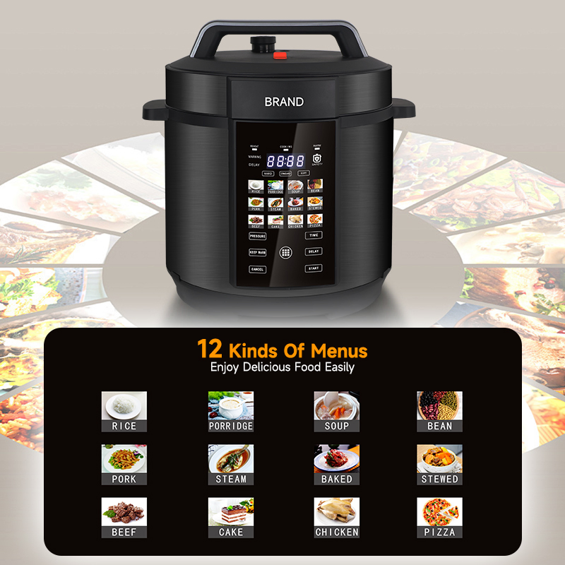 6L 8L 10L 12L Large Commercial Electric Pressure Cooker for Household Kitchen Wholesale