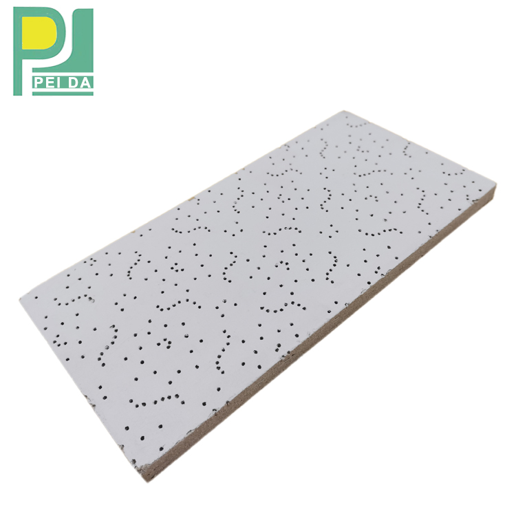 Guangdong Decorative Building Materials Non-Combustible Mineral Fiber Ceiling Panel for House