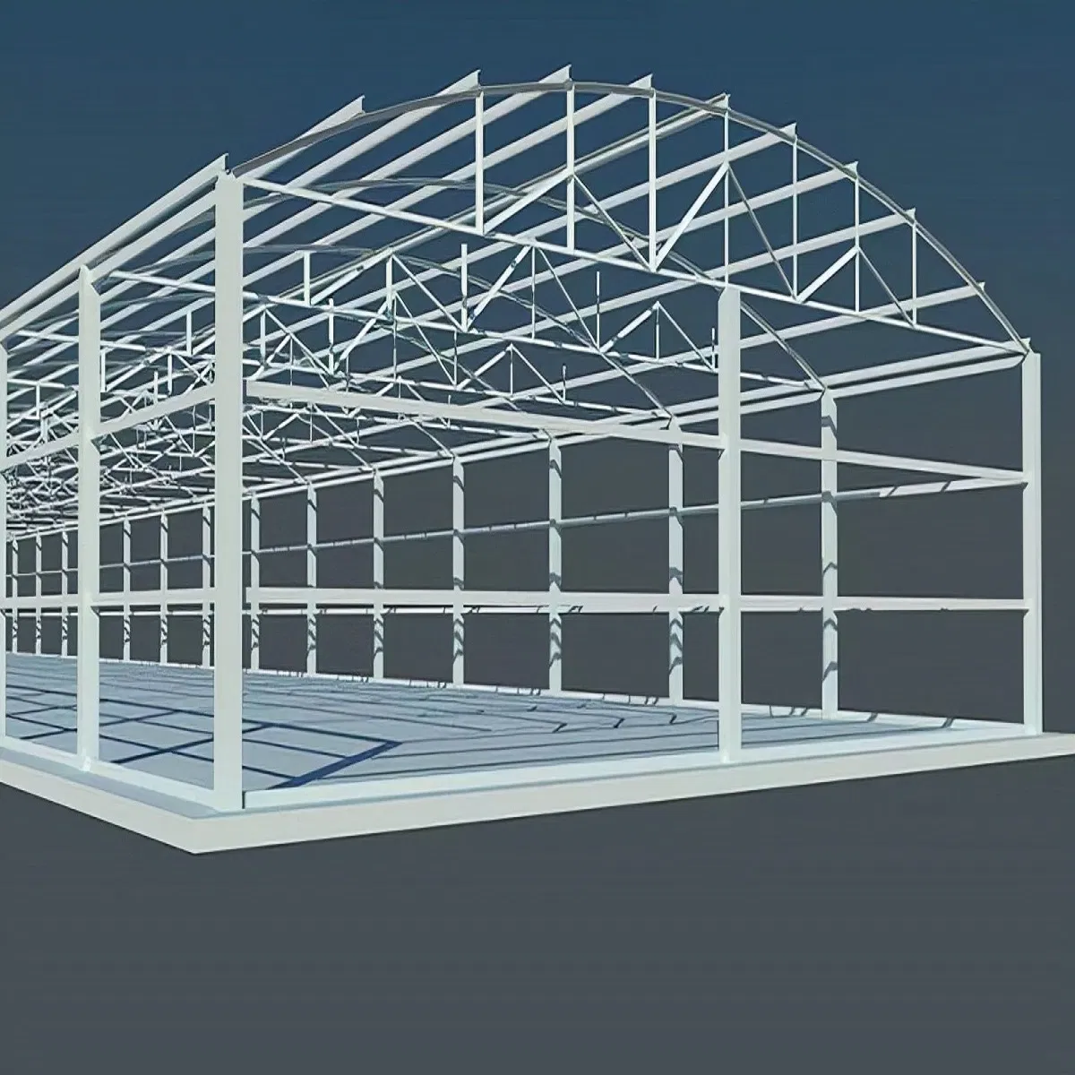 Quick-Assemble Steel Structure Shelter for Construction Machinery