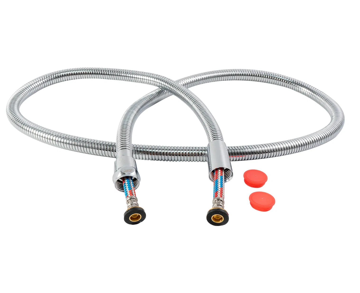 Factory Wholesale OEM Universal Stainless Steel Double Lock Extensible Bathroom Shower Flexible Hose