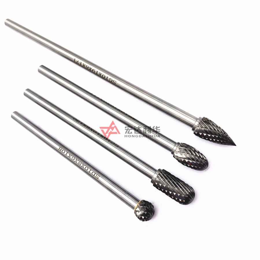 A/C/F Type Factory Long Shank 150mm Tungsten Carbide Rotary Burrs for Cutting Shaping Grinding Tool Cutting Knife