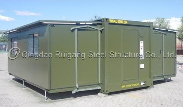 Low Cost Fast Build Prefabricated Movable Container House with 2 Bedrooms and Toilet