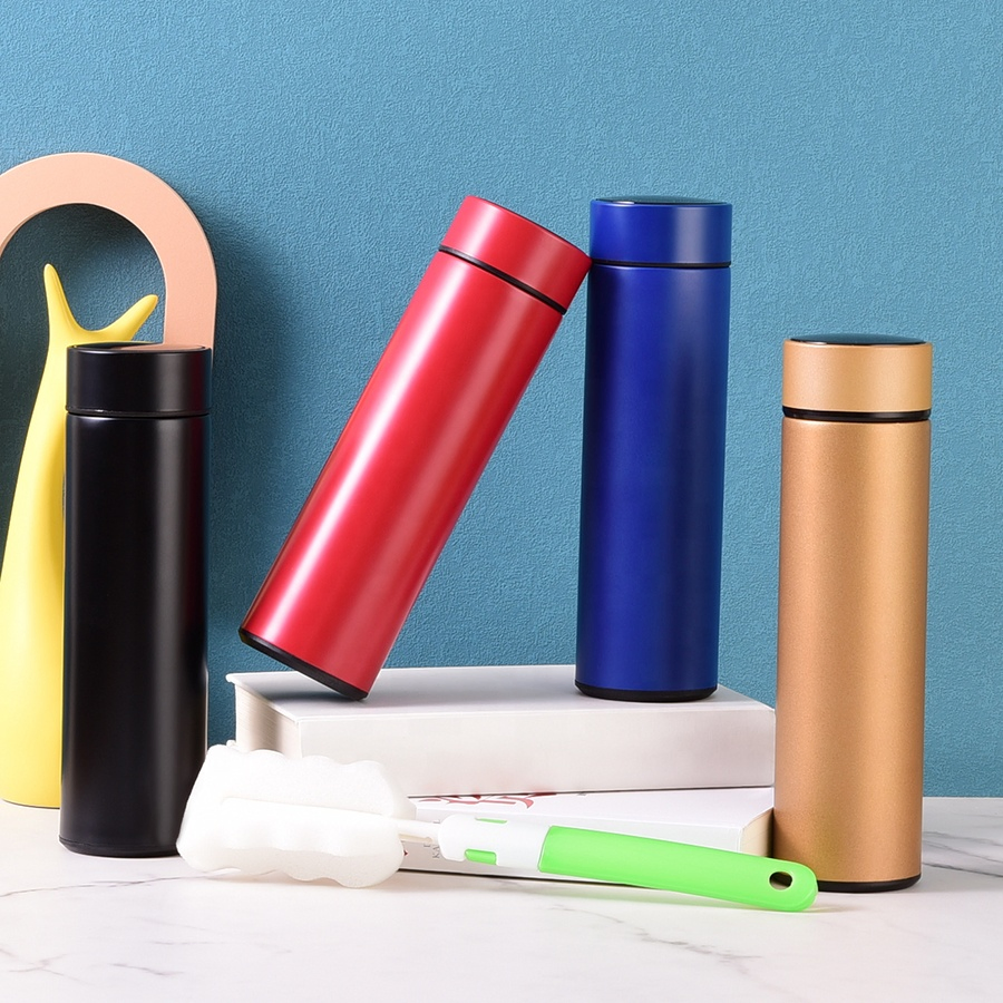 Double Wall Vacuum Insulation 500ml Tumbler Stainless Steel Smart Water Bottle with LED Temperature Display