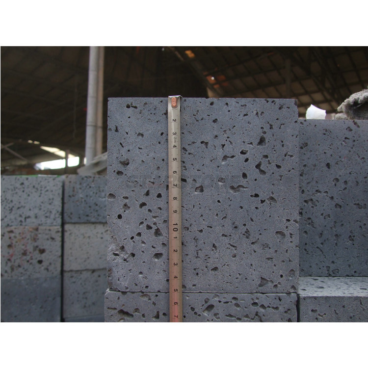 Wholesale Basalt Stone Volcanic Lava Stone Tiles Cladding Wall Honed Black Lava
