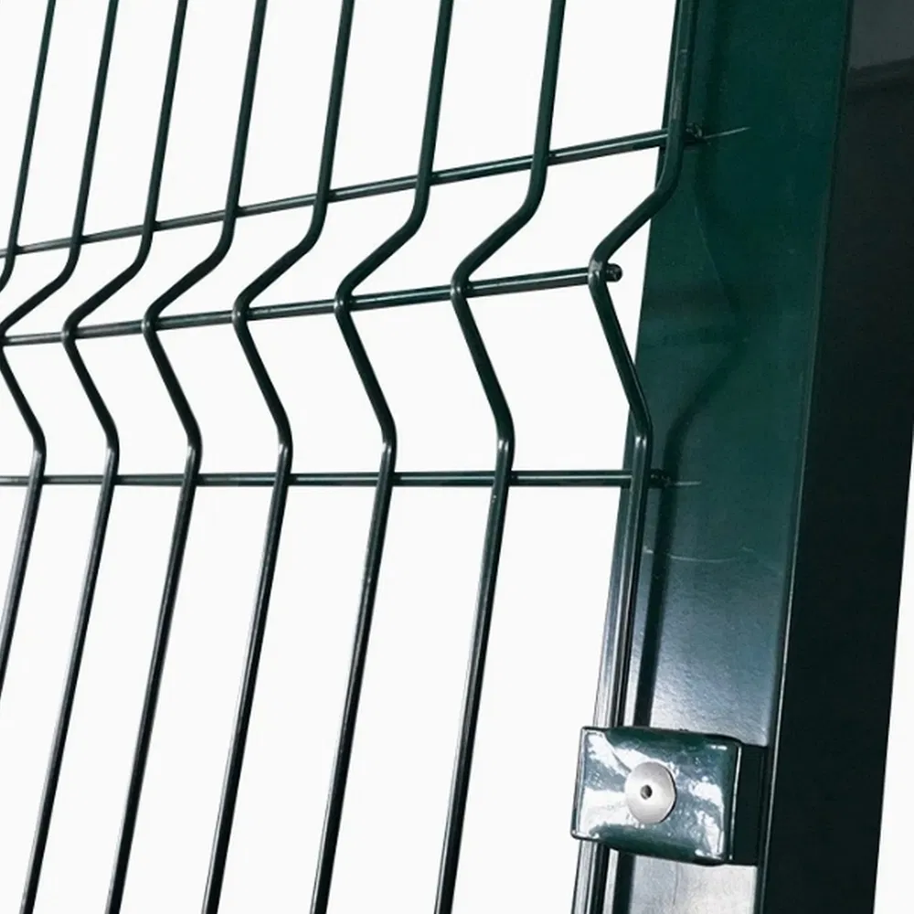 Power Coated Metal Grid Panel Welded Fence Iron Wire Mesh PVC Coated 3D Curvy Fence