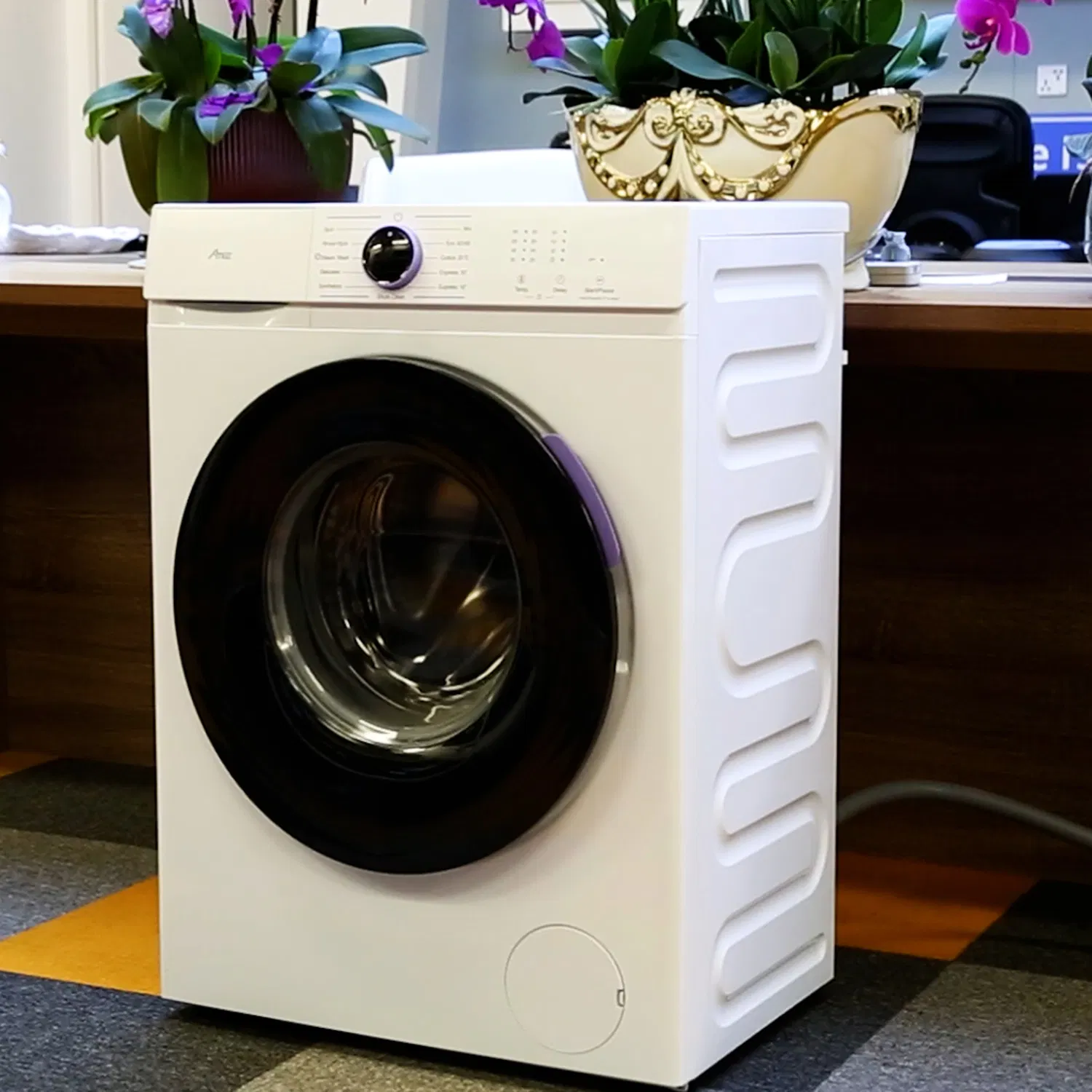 Quiet Inverter Front Load Washer, 6/8/10kg with Cold Wash & Energy Saving, Silent Operation for Home Use