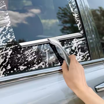 All-Purpose Stainless Steel Shower Squeegee for Shower Glass Door, Bathroom Cleaner Tool Household Window Mirror Squeegee, Cleaning Tile Wall, Car