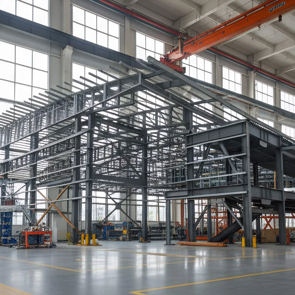 50 Years of Service Life, Large Frame Steel Structure Building Workshop, Flower Shed, Chicken Coop, Factory Prefabricated Structure Steel