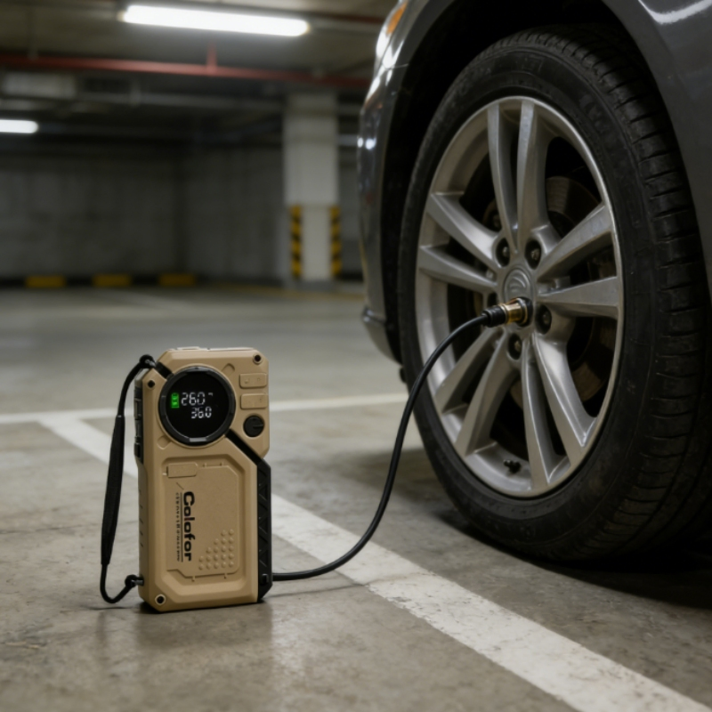 12V Rechargeable Tire Pump for Car with Heavy Duty Use