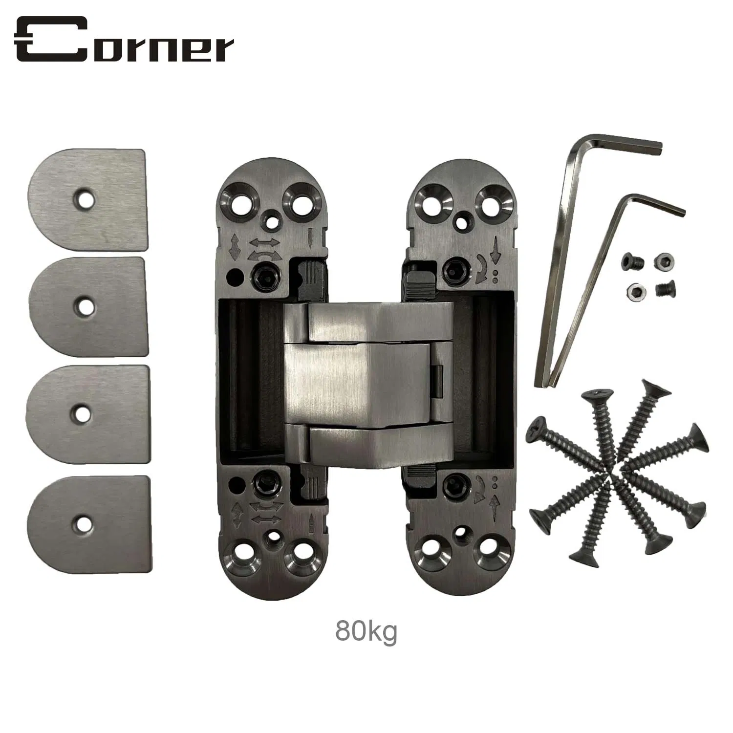 Invisible 3D Adjustable Heavy Duty Hidden 80kg Concealed Door Hinge