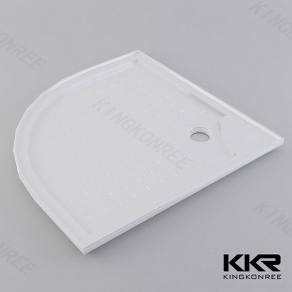 Square Acrylic Solid Surface Pure White Stone Bathroom Shower Tray Shower Base