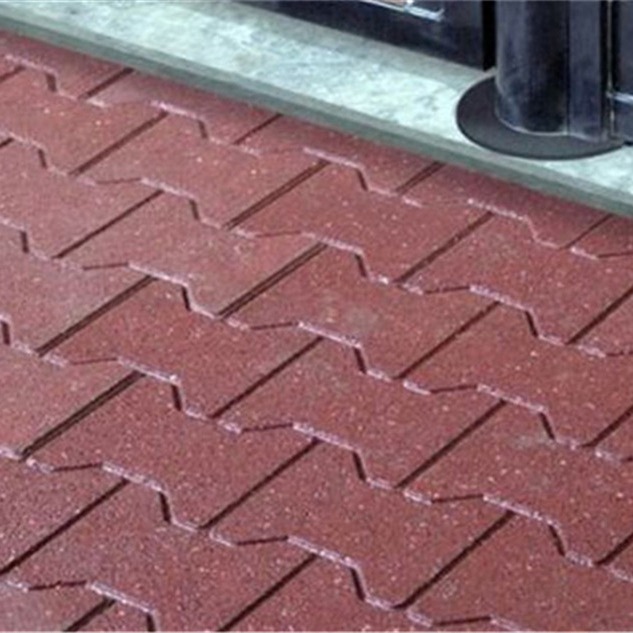 Safety Dogbone Rubber Paver Tile 43mm