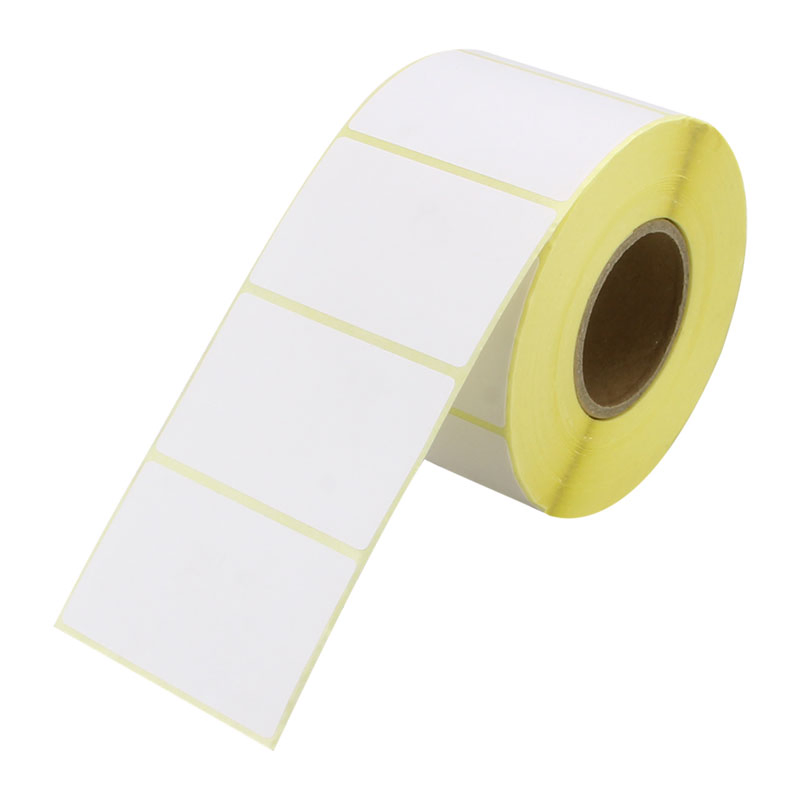 60X40 Yellow Color Direct Thermal Adhesive Label Customized Cheap Wholesale Label