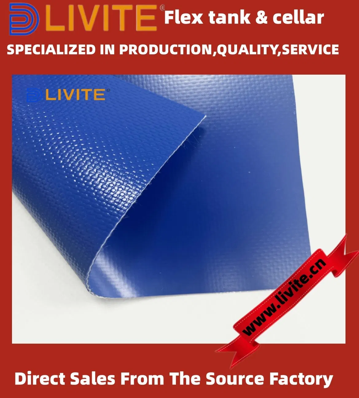 Водонепроницаемый брезент ПВХ для хранения воды на улице