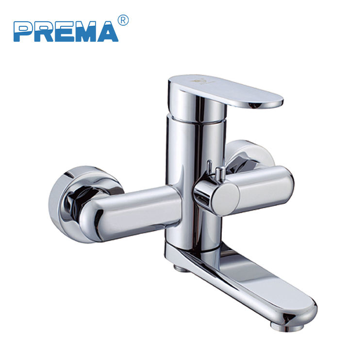 Настенный душевой смеситель с одной ручкой, латунь