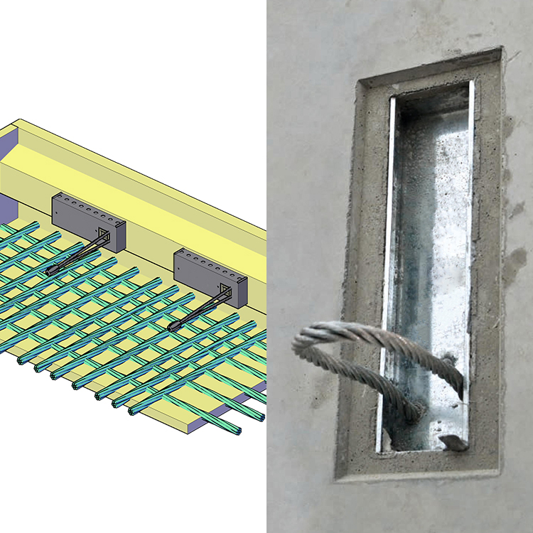 Galvanized Steel Connector Loop Box for Concrete Formwork