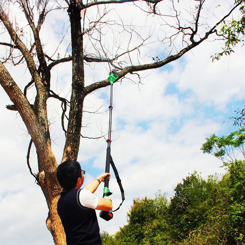 Garden Tools High Branch Saw Fruit Tree Pruner Mini Potable Chain Saw Aluminum Telescopic Rod (EB20)
