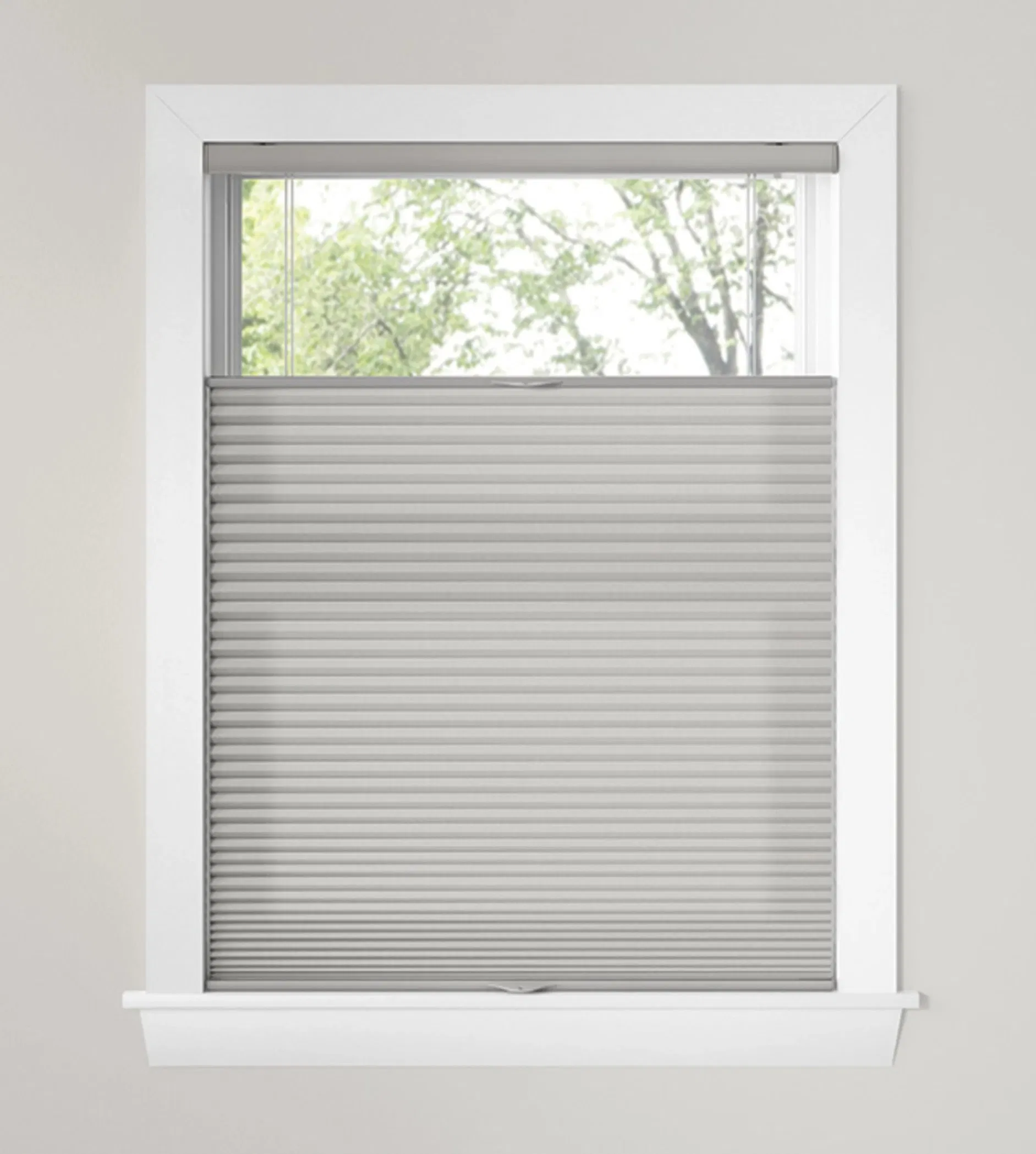 Sisheng Perforation-Free Day and Night Honeycomb Blinds by Remote Control Indoor
