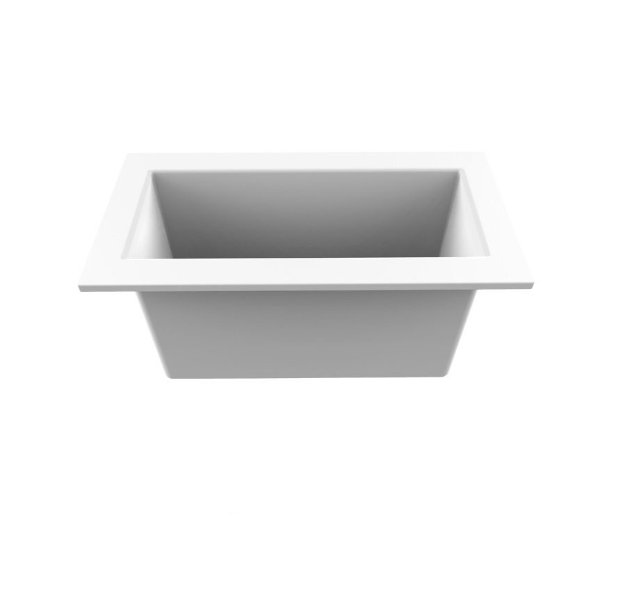 Lab Grade Polypropylene Sink in White Design Eyewash Shower